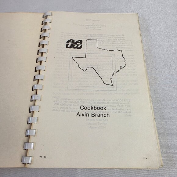 Vintage Cookbook American Association of University Women Alvin Branch Texas - Picture 4 of 16